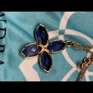 Sweet little purple flower Kendra Scott necklace